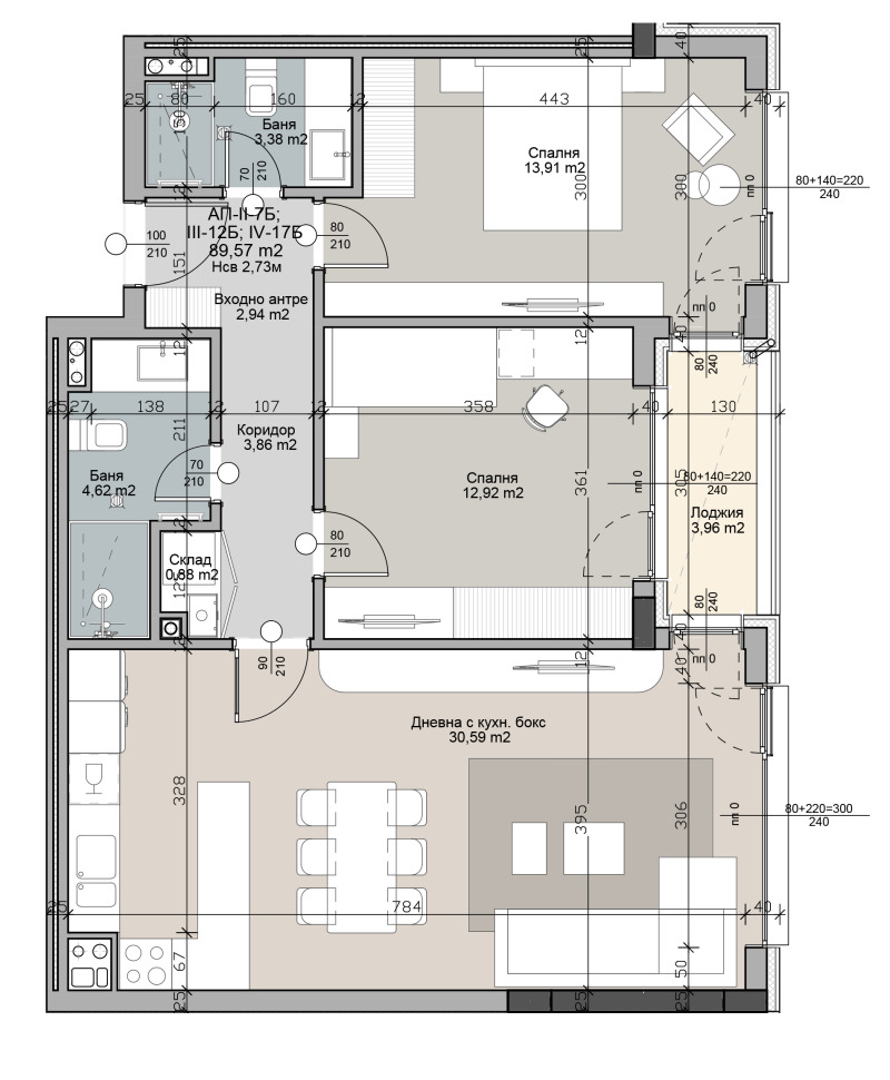 En venta  2 dormitorios Sofia , Krastova vada , 111 metros cuadrados | 18459381 - imagen [3]