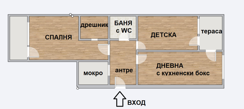 Myytävänä  2 makuuhuonetta Sofia , Krastova vada , 108 neliömetriä | 66060362 - kuva [2]