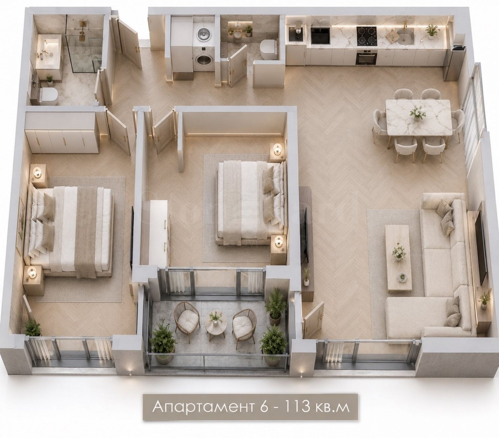 Продава 3-СТАЕН, гр. София, Кръстова вада, снимка 4 - Апартаменти - 55897819