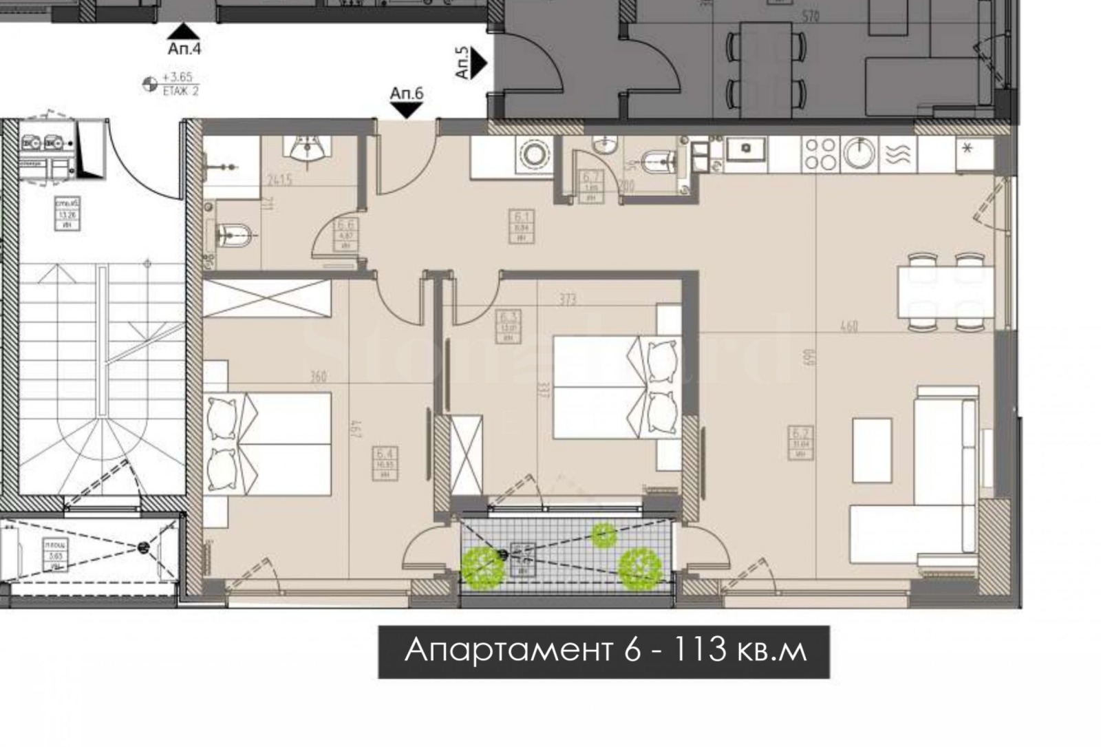Продава 3-СТАЕН, гр. София, Кръстова вада, снимка 3 - Апартаменти - 55897819