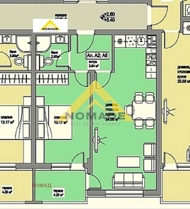 Продава 2-СТАЕН, гр. Пловдив, Прослав, снимка 3 - Апартаменти - 52703346