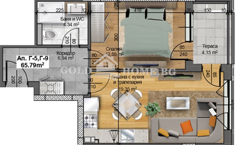 Продава 2-СТАЕН, гр. Пловдив, Христо Смирненски, снимка 5 - Апартаменти - 52719516