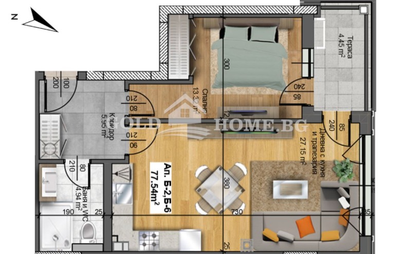 Продава 2-СТАЕН, гр. Пловдив, Христо Смирненски, снимка 3 - Апартаменти - 52719516