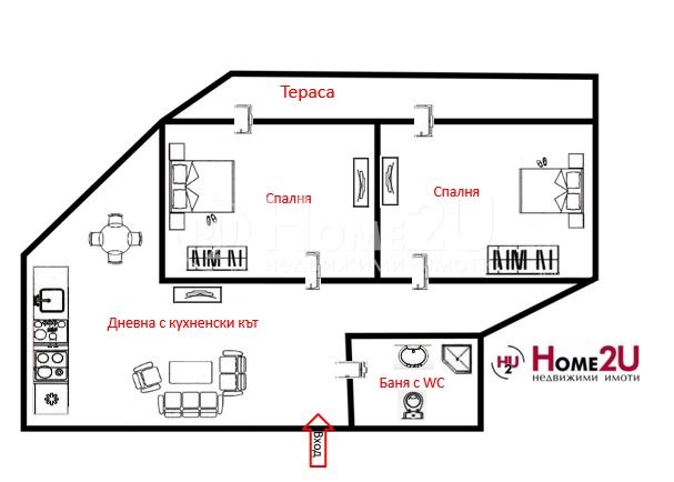 Продаја  2 спаваће собе регион Бургас , Созопол , 92 м2 | 34662263 - слика [13]