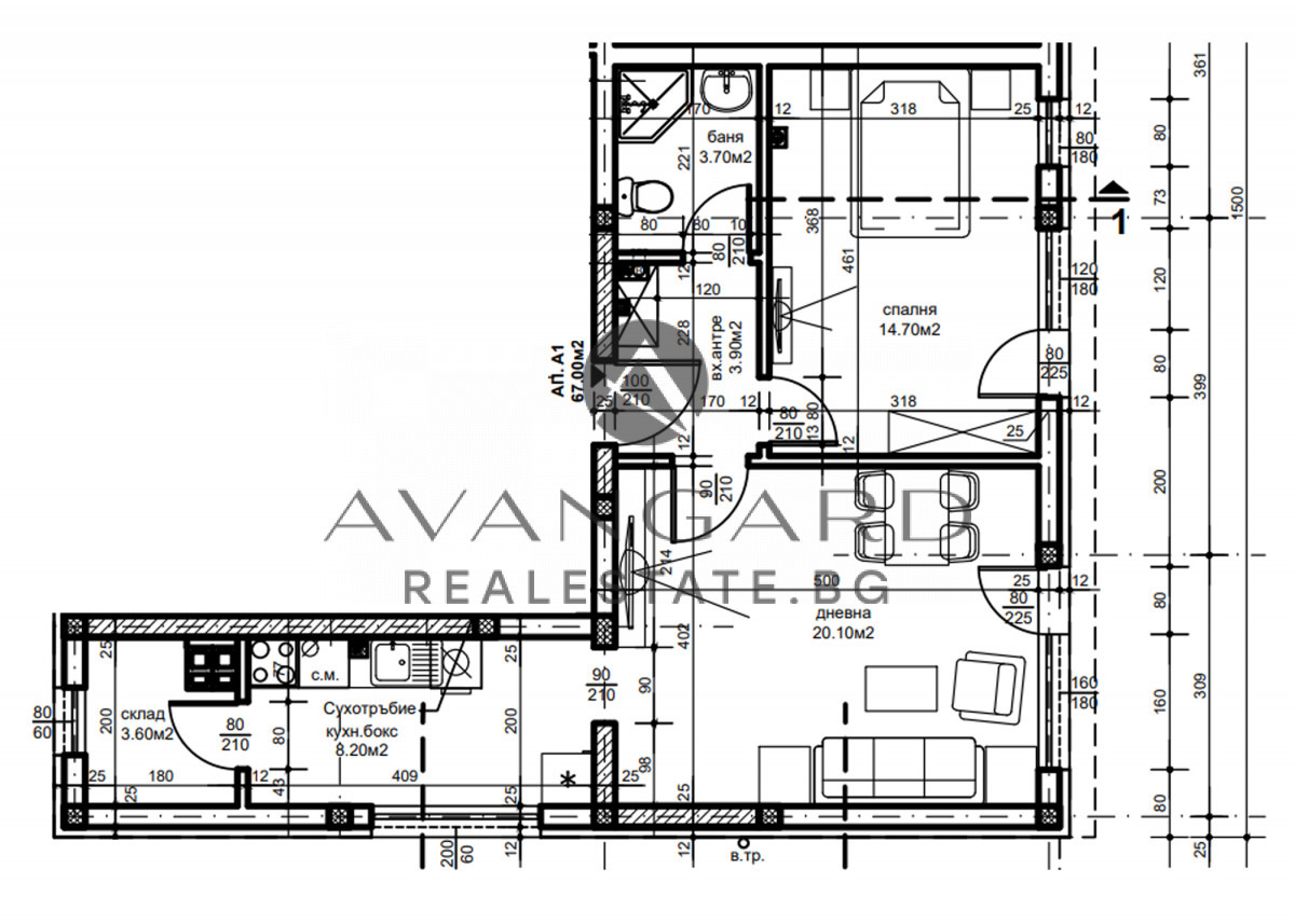 Продава 2-СТАЕН, гр. Пловдив, Прослав, снимка 6 - Апартаменти - 53948351