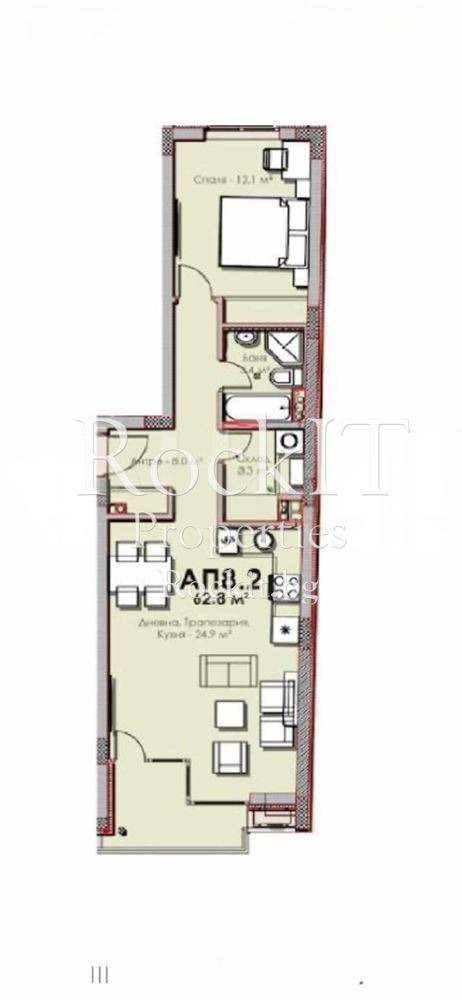 На продаж  1 спальня София , Овча купел 2 , 77 кв.м | 98937078 - зображення [5]