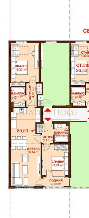 Продава 3-СТАЕН, гр. Бургас, Сарафово, снимка 2 - Апартаменти - 53272278