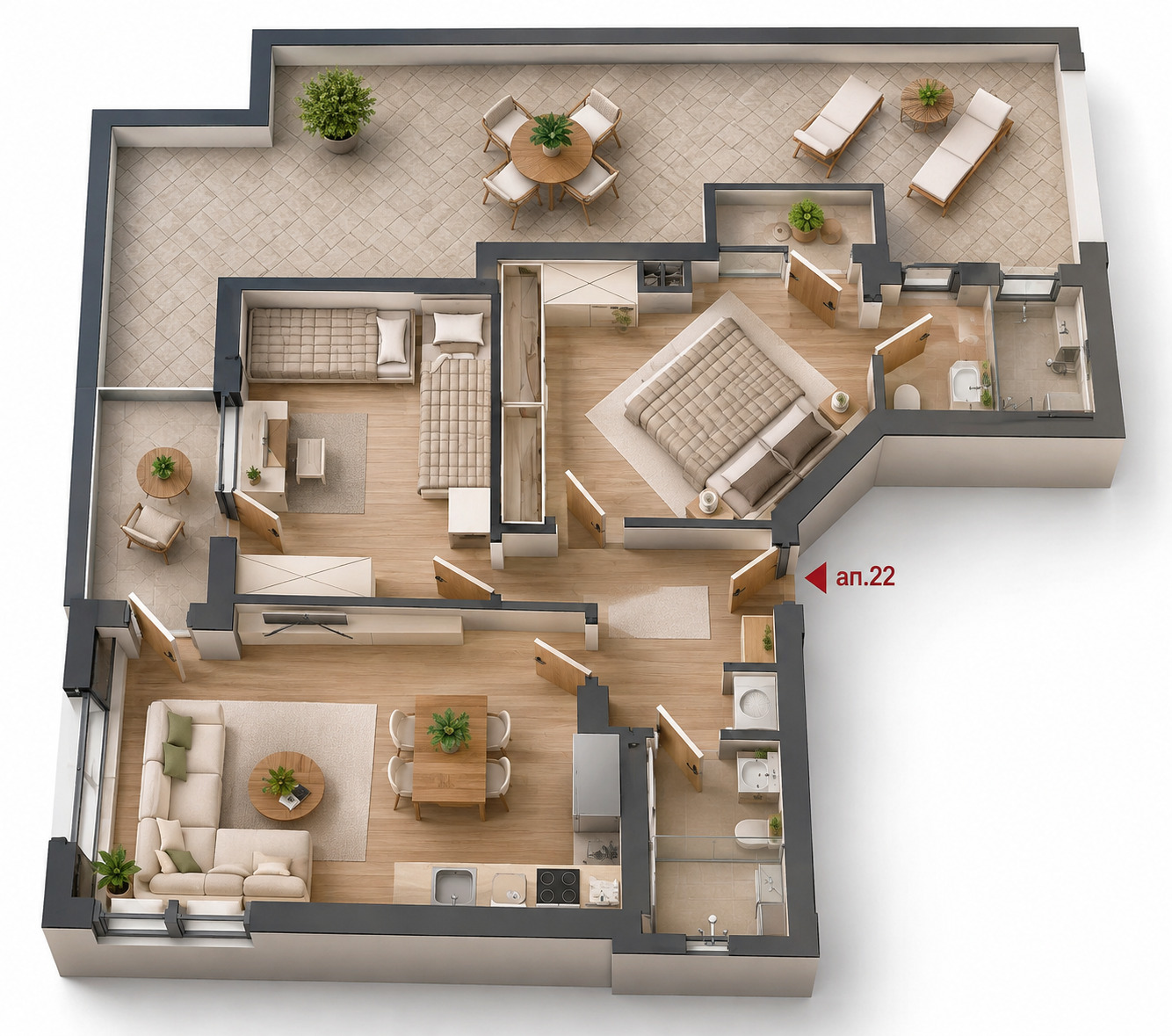 Продава 3-СТАЕН, гр. Варна, Център, снимка 9 - Апартаменти - 54262734