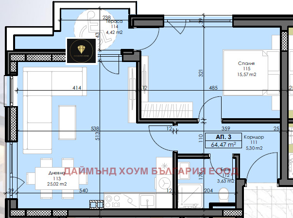 Продава 2-СТАЕН, гр. Пловдив, Христо Смирненски, снимка 2 - Aпартаменти - 47700553