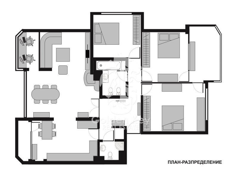 In vendita  3+ camere da letto Sofia , Geo Milev , 136 mq | 46564139 - Immagine [2]