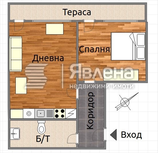 Zu verkaufen  1 Schlafzimmer Warna , Kolhozen pazar , 40 qm | 28004527 - Bild [2]