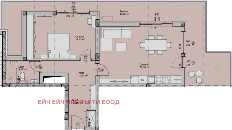 Satılık  1 yatak odası Plovdiv , Hristo Smirnenski , 120 metrekare | 49020390 - görüntü [2]