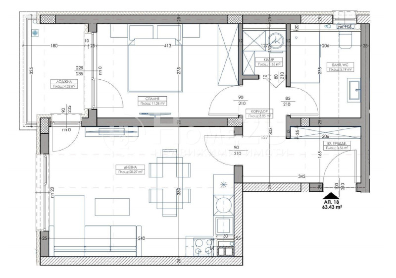 Продава 2-СТАЕН, гр. Варна, Владислав Варненчик 1, снимка 2 - Апартаменти - 53093562