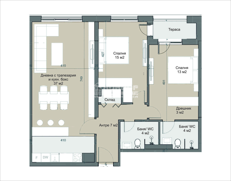 Продава  3-стаен град Пловдив , Център , 124 кв.м | 69222661 - изображение [4]