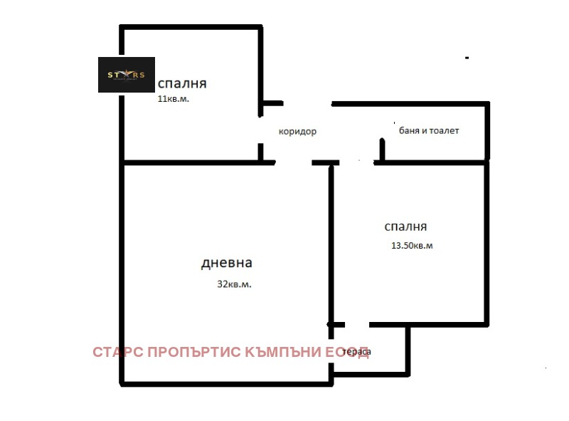 Продава 3-СТАЕН, гр. Варна, Окръжна болница-Генерали, снимка 1 - Aпартаменти - 49087538