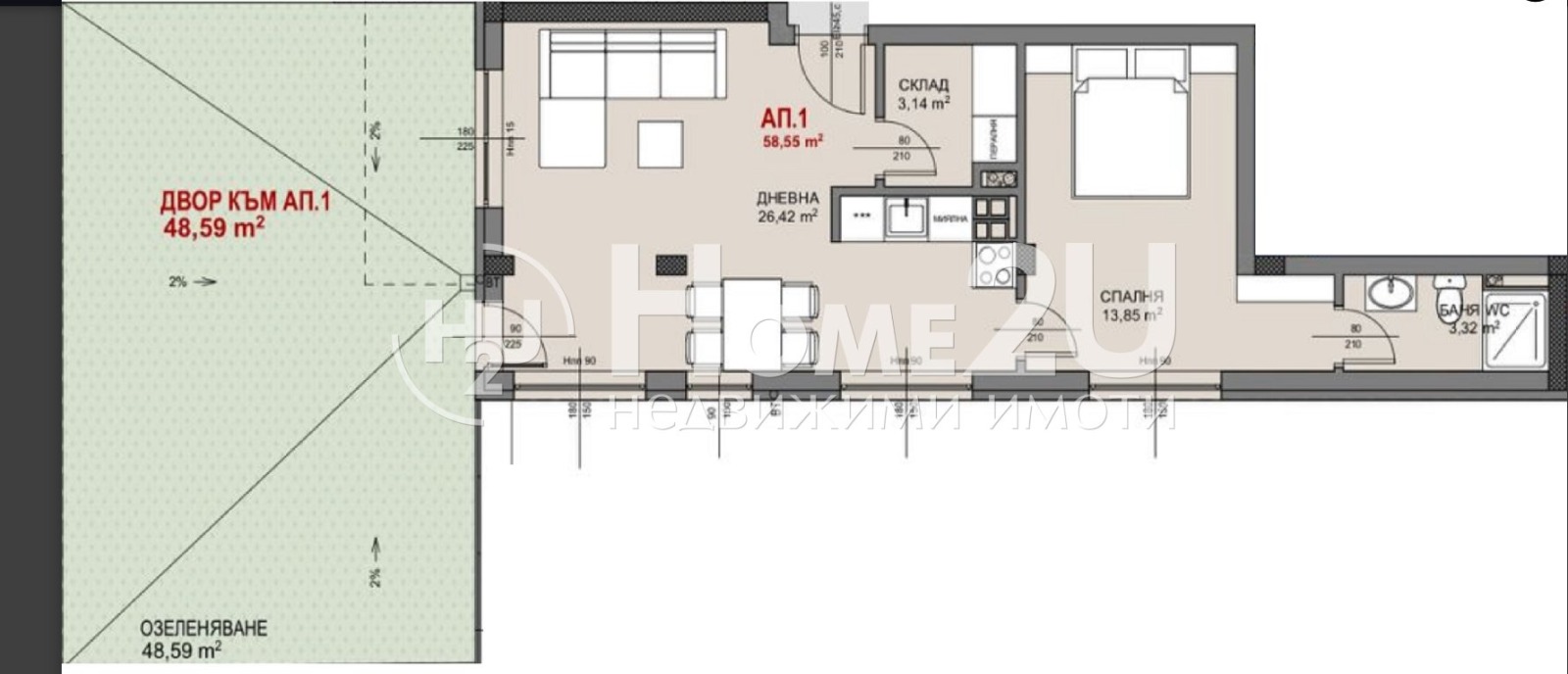 Продава 2-СТАЕН, гр. София, Овча купел, снимка 4 - Апартаменти - 53856699