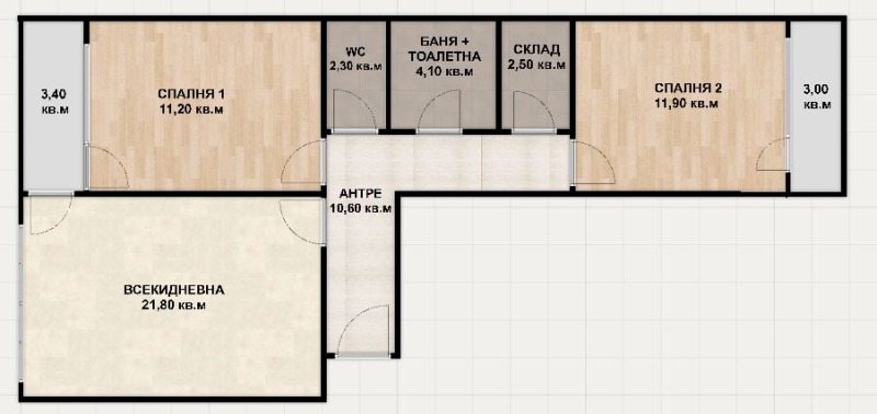 Na sprzedaż  2 sypialnie Sofia , Nadeżda 2 , 96 mkw | 95179880 - obraz [14]