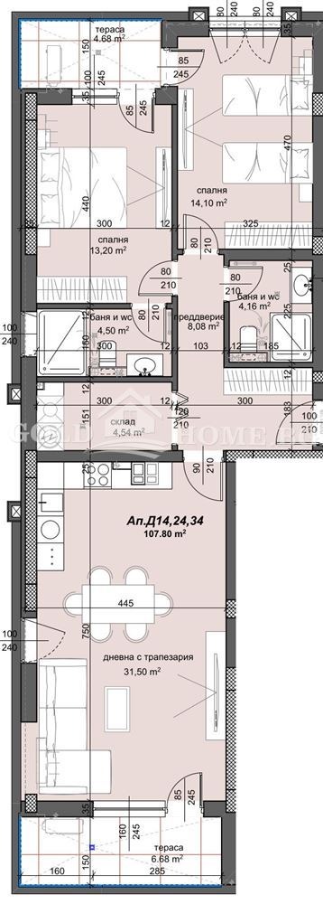 Na prodej  2 ložnice Plovdiv , Trakija , 108 m2 | 96985376 - obraz [6]