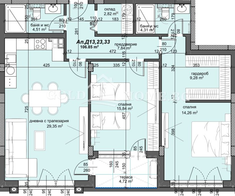 Na prodej  2 ložnice Plovdiv , Trakija , 108 m2 | 96985376 - obraz [5]