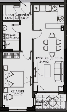 2-стаен град София, Малинова долина 6