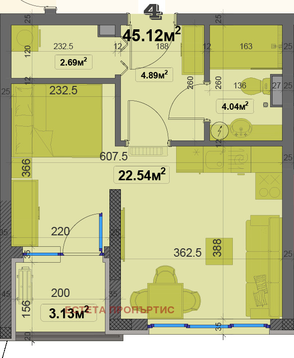 Продава 2-СТАЕН, град София, Овча купел • 97400 € • 69143655 — Holmes.bg