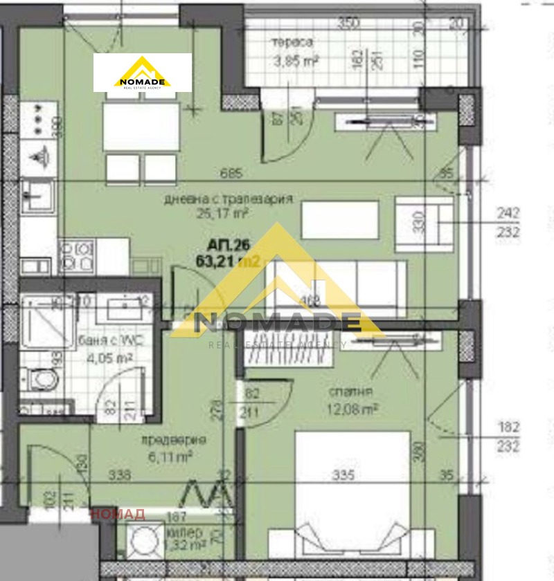 Продава 2-СТАЕН, гр. Пловдив, Тракия, снимка 10 - Апартаменти - 53072651