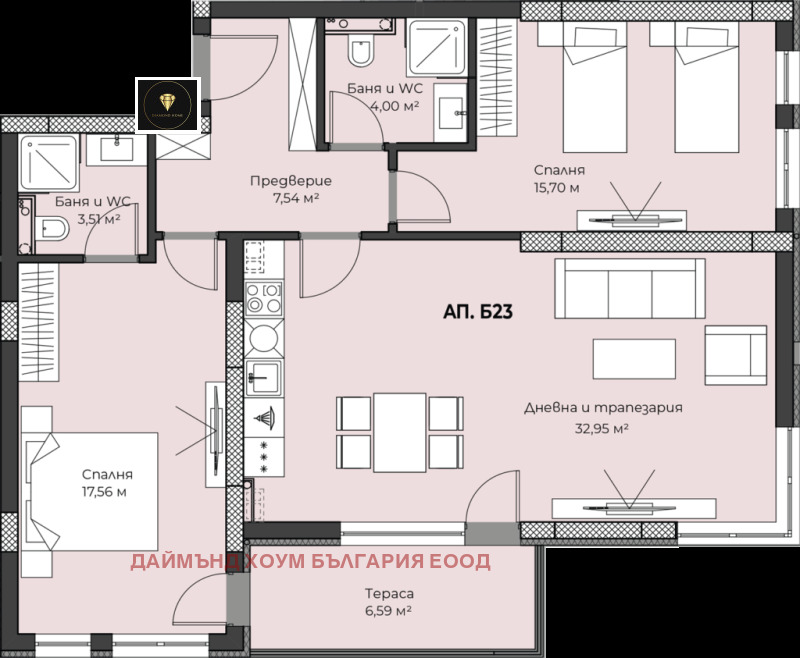 Продава 3-СТАЕН, гр. Пловдив, Пещерско шосе, снимка 2 - Aпартаменти - 48441059