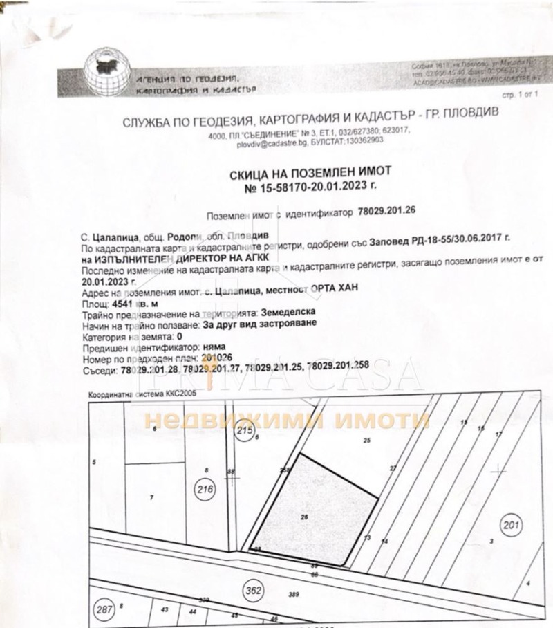 For Sale  Plot region Plovdiv , Tsalapitsa , 18450 sq.m | 79561488 - image [4]