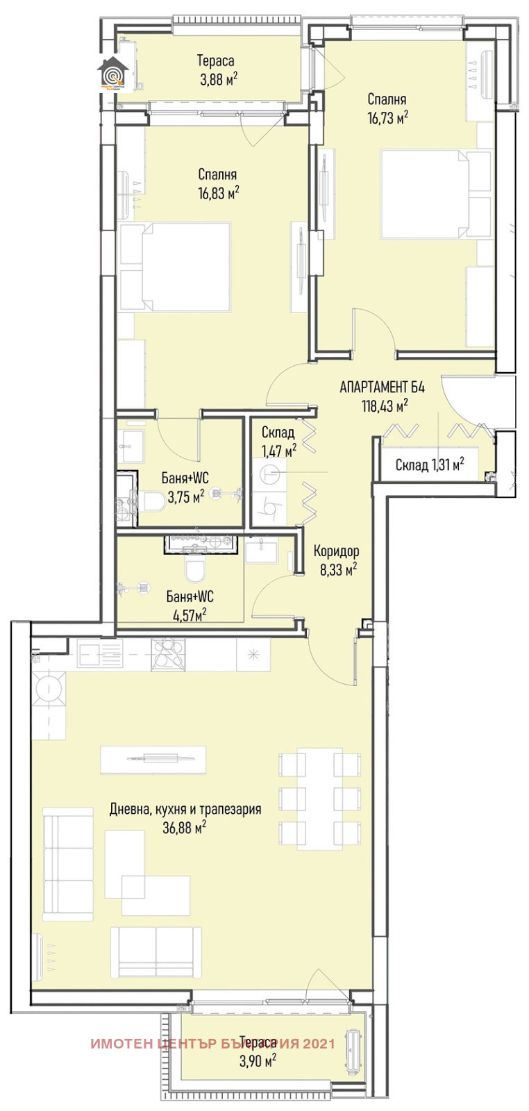 De vânzare  2 dormitoare Sofia , Mladost 4 , 147 mp | 78721782