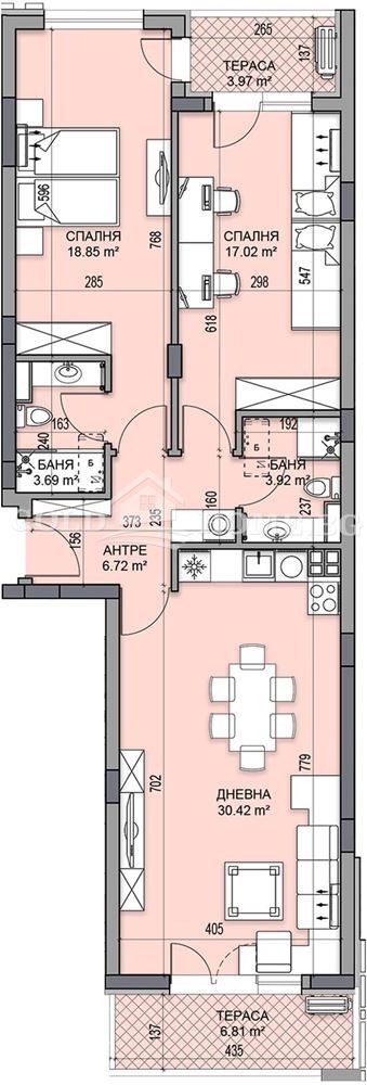 Eladó  2 hálószobás Plovdiv , Gagarin , 100 négyzetméter | 63089026 - kép [8]