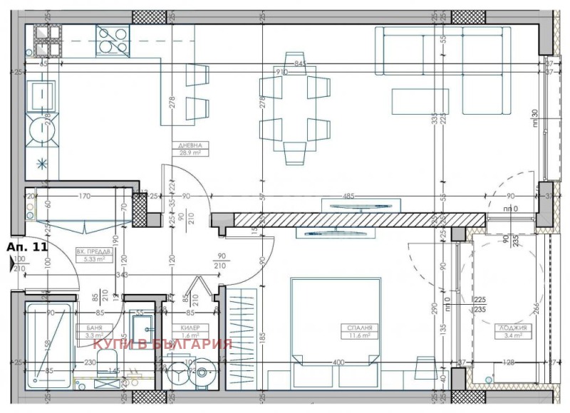À vendre  1 chambre Varna , Mladost 1 , 77 m² | 60320905 - image [3]