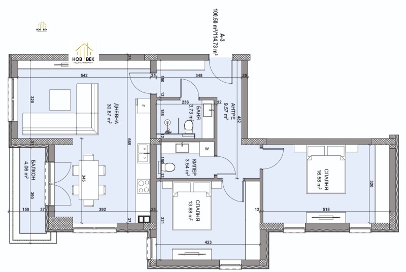 Na sprzedaż  2 sypialnie Warna , Wladislaw Warnenczik 1 , 115 mkw | 86210733 - obraz [6]