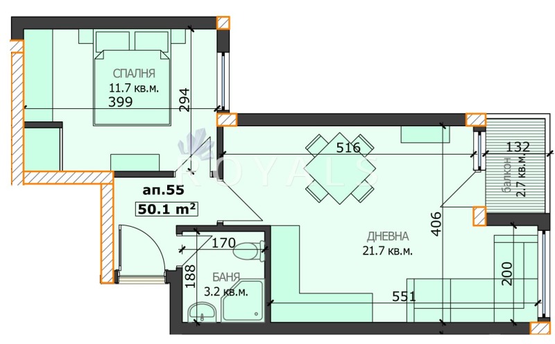 Продава  2-стаен град Варна , Левски 2 , 58 кв.м | 32671227