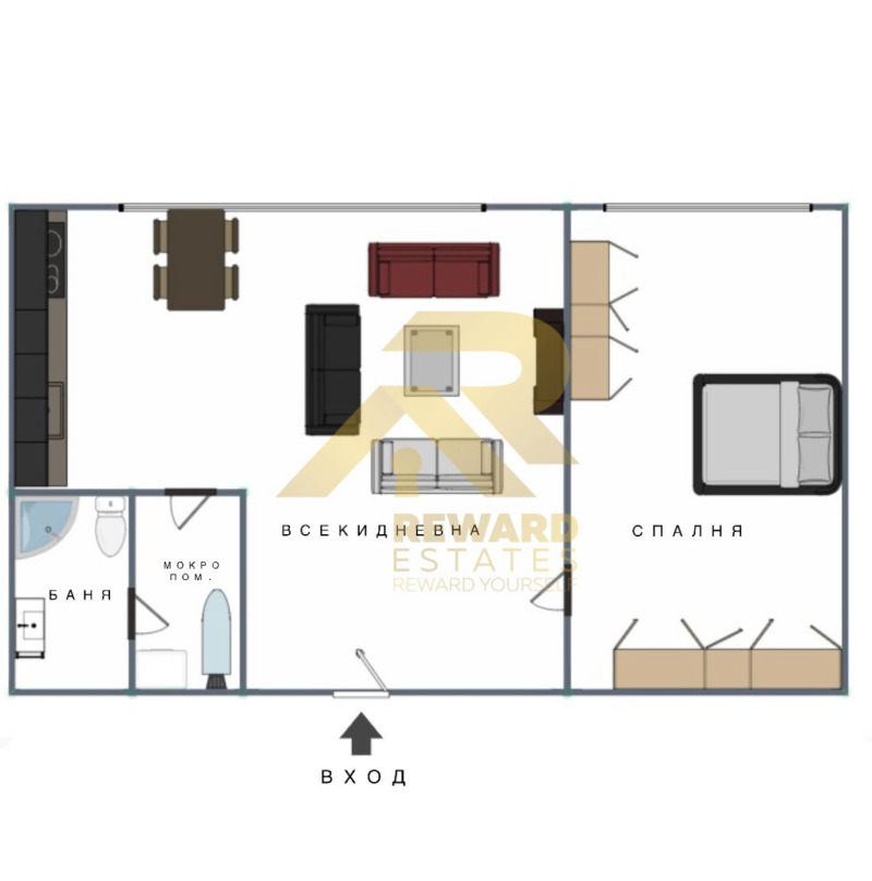 Till salu  1 sovrum Sofia , Geo Milev , 70 kvm | 91730104 - bild [10]