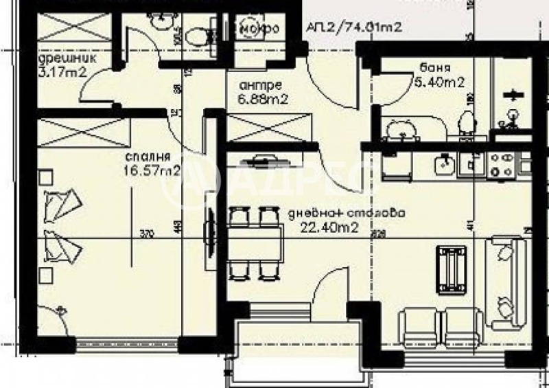 Продава 2-СТАЕН, гр. София, Оборище, снимка 4 - Апартаменти - 52704064