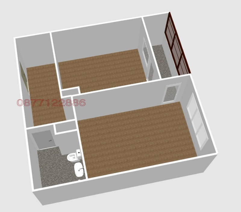 Продава 2-СТАЕН, гр. Кюстендил, Осогово, снимка 3 - Апартаменти - 52918670