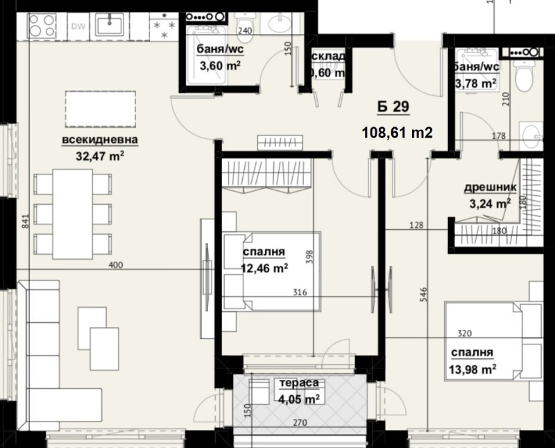 Продава 3-СТАЕН, гр. Бургас, Изгрев, снимка 12 - Aпартаменти - 49006918