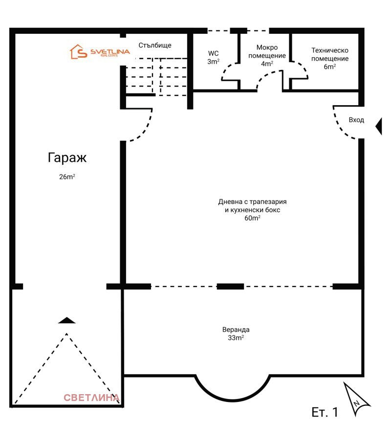 Продава КЪЩА, гр. Елин Пелин, област София област, снимка 14 - Къщи - 52443016