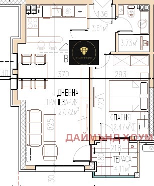 Til salg  1 soveværelse Plovdiv , Ostromila , 68 kvm | 40897646 - billede [2]