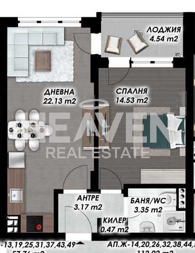 Продава 2-СТАЕН, гр. Пловдив, Гагарин, снимка 4 - Апартаменти - 52603609