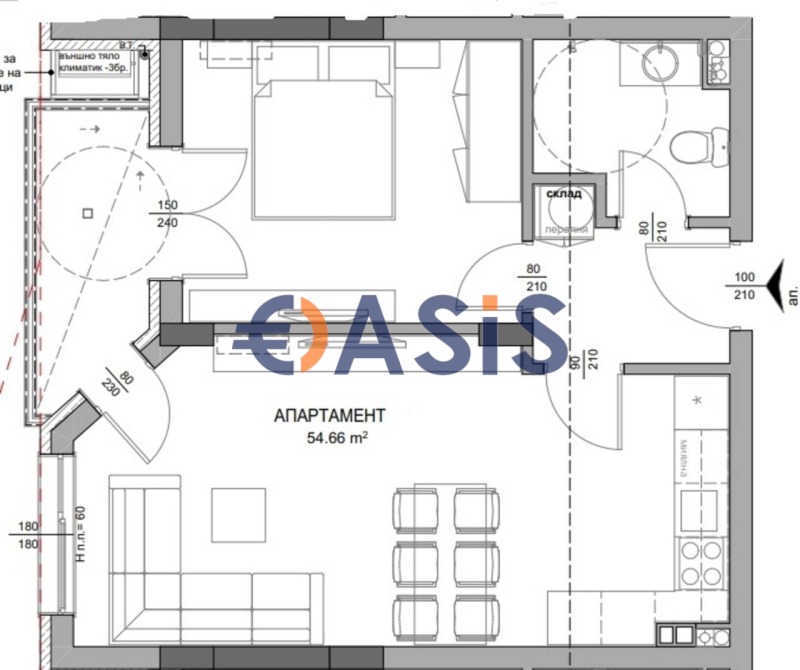 Продава 2-СТАЕН, гр. Несебър, област Бургас, снимка 7 - Aпартаменти - 48638913