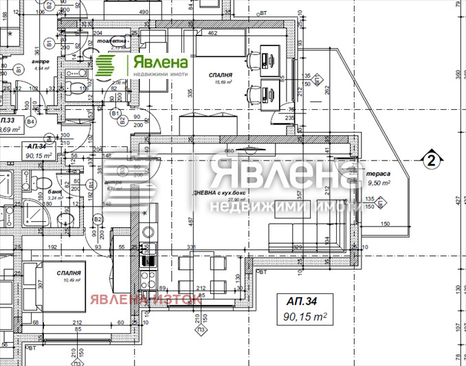 Продава 3-СТАЕН, гр. София, Овча купел 2, снимка 2 - Aпартаменти - 47985106