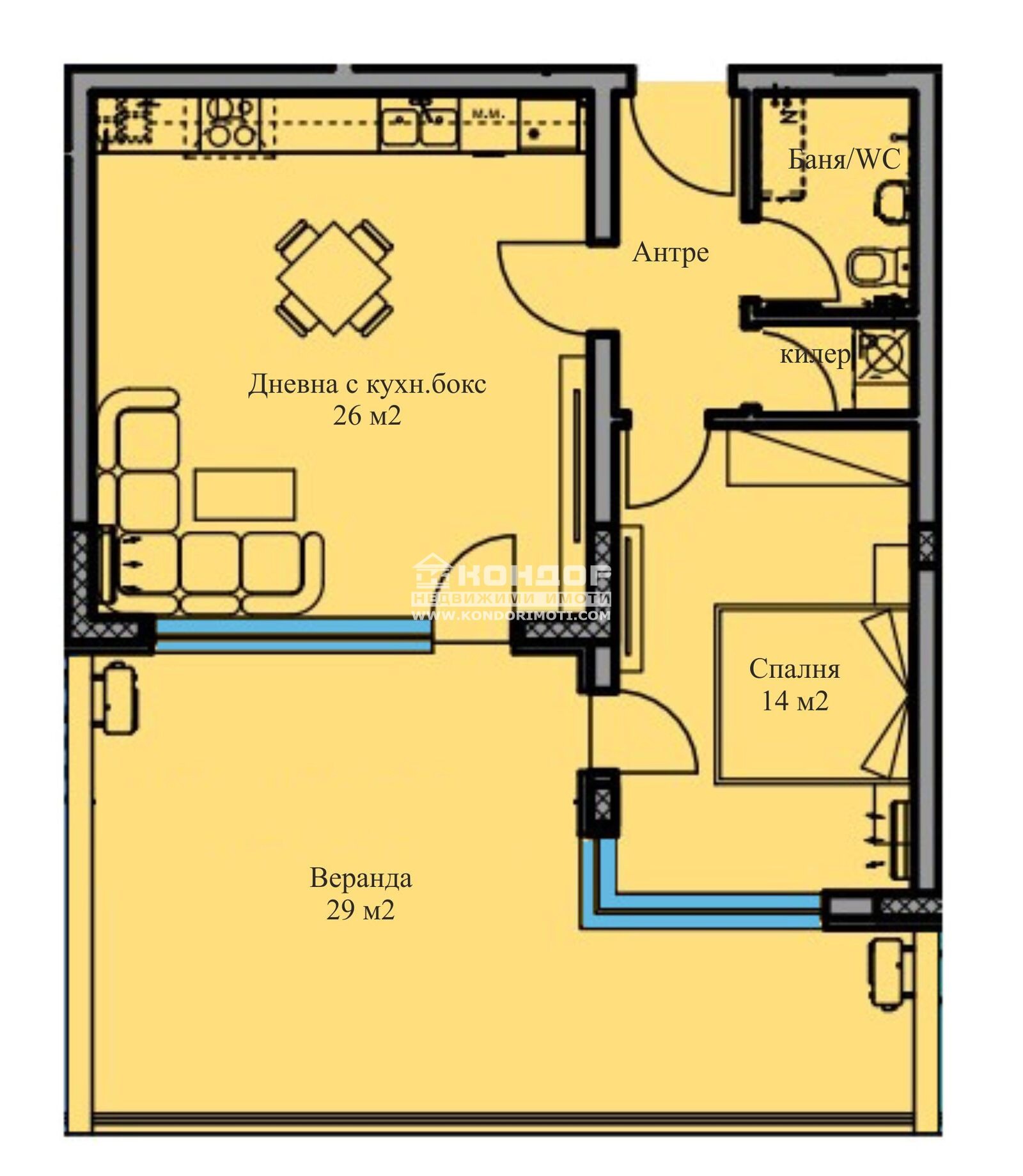 Продава 2-СТАЕН, гр. Пловдив, Остромила, снимка 8 - Апартаменти - 56621471