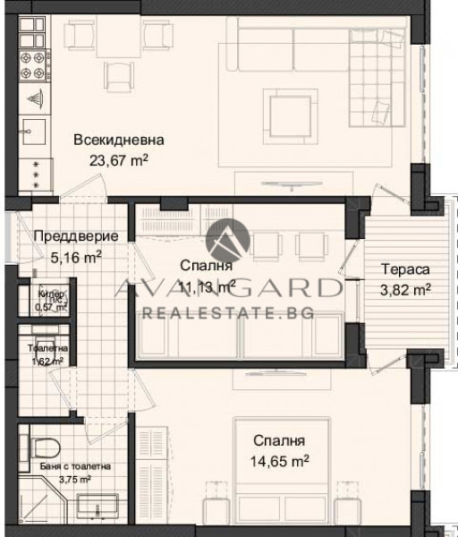 Продава 3-СТАЕН, гр. Пловдив, Кършияка, снимка 3 - Апартаменти - 39262975