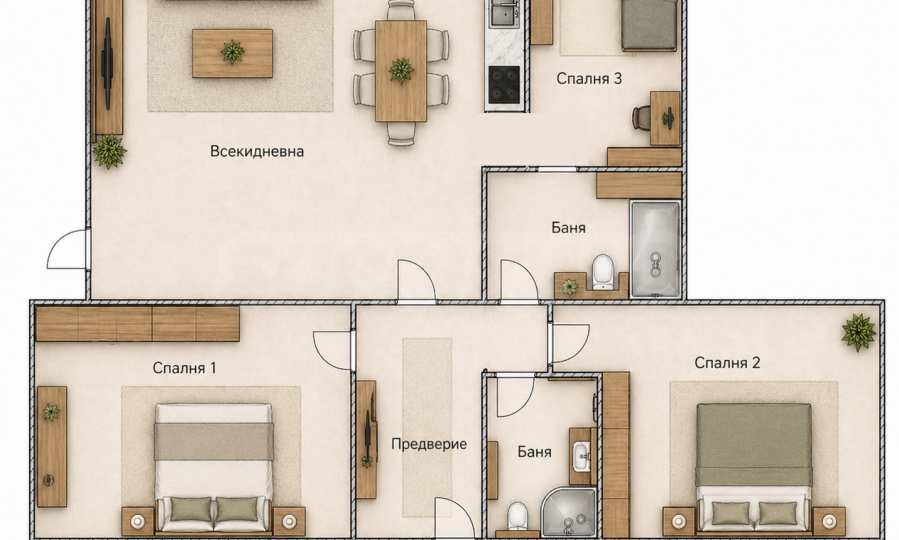 Продава 3-СТАЕН, гр. Пловдив, Кършияка, снимка 8 - Апартаменти - 54352081