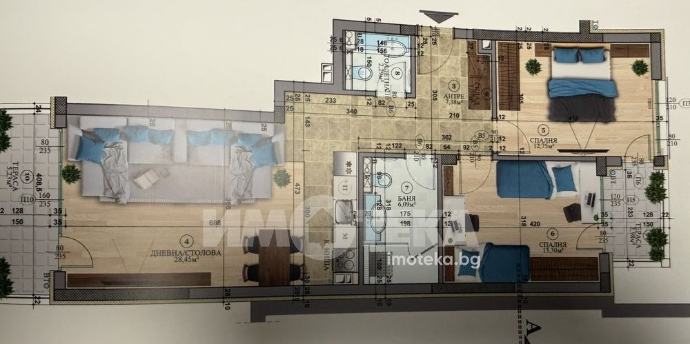 Продава 3-СТАЕН, гр. София, м-т Гърдова глава, снимка 4 - Апартаменти - 55687647
