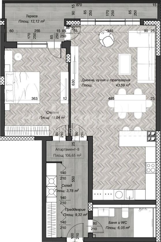 Продава 2-СТАЕН, гр. София, Зона Б-18