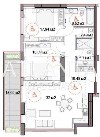 Продава 3-СТАЕН, гр. Варна, к.к. Св.Св. Константин и Елена, снимка 2 - Aпартаменти - 48663563