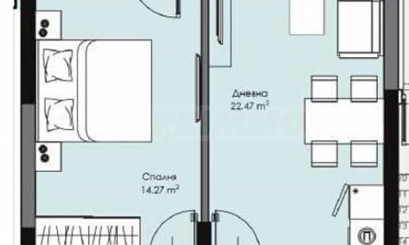 Satılık  1 yatak odası Burgas , Slaveykov , 63 metrekare | 32338830 - görüntü [2]