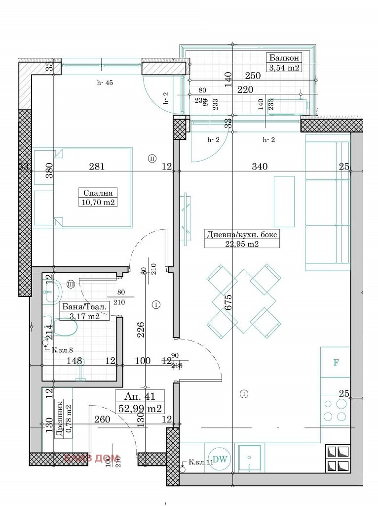 На продаж  1 спальня Варна , Левски 1 , 61 кв.м | 44258920 - зображення [4]